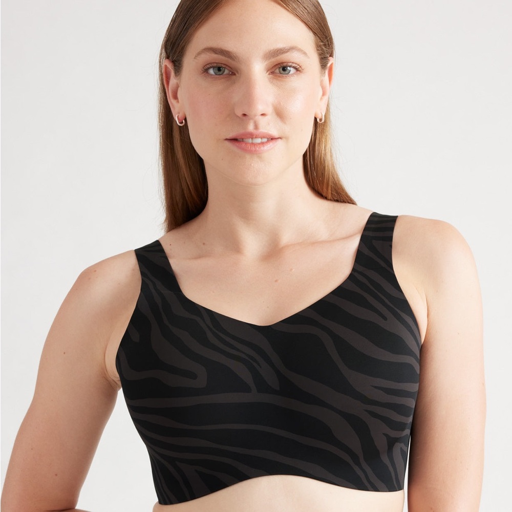 Knix Catalyst Sports Bra Size 6 Zebra NWT - Picture 1 of 8